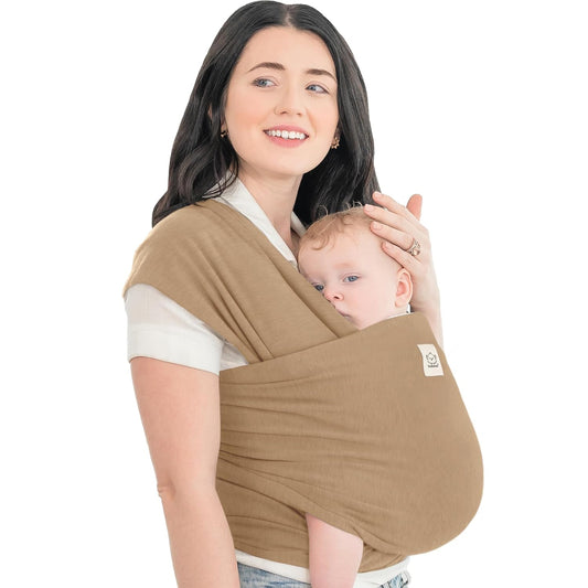 KeaBabies Baby Wrap Carrier - All in 1 Original Baby Carrier Newborn to Toddler Sling, Easy to Wear, Hands Free Bonding, Lightweight, Breathable Infant Wraps (Warm Hearth)